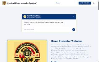 Maryland Home Inspector Training