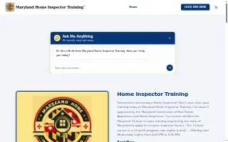 Maryland Home Inspector Training website