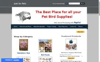 Just for Pets of Laurel website