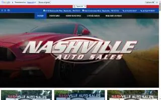 Nashville Auto Sales website