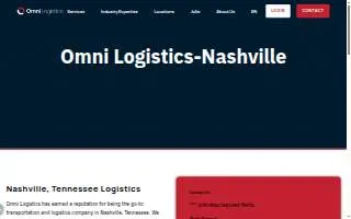 Omni Logistics - Nashville website