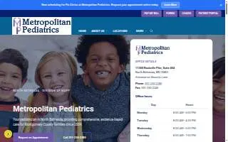 Metropolitan Pediatrics LLC of North Bethesda website