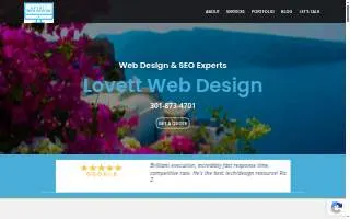 Lovett Web Design of North Bethesda website