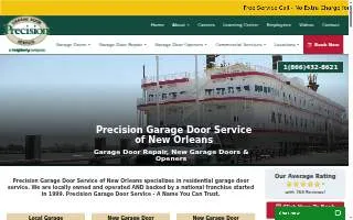 Precision Garage Door of North Laurel website