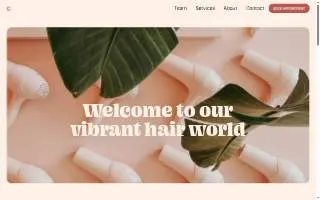 Moonflower Hair Studio website
