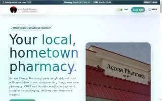 Access Family Pharmacy website