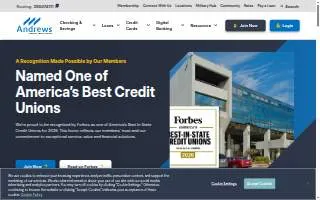 Andrews Federal Credit Union website