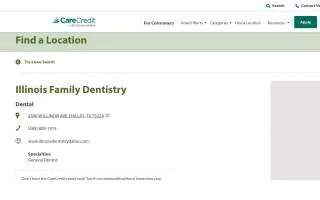 Illinois Family Dentistry website