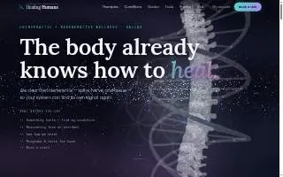 Healing Humans Chiropractic + Wellness website