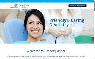 Gregory Dental website