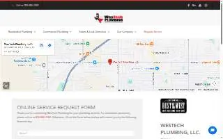 WesTech Plumbing, LLC. website