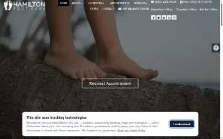Hamilton Foot Care website
