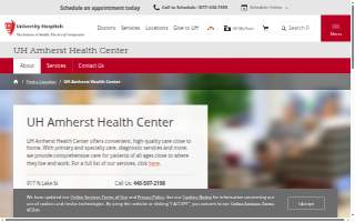UH Amherst Health Center