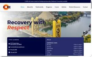 C.O.R.E. Medical Clinic, Inc. of Sacramento website