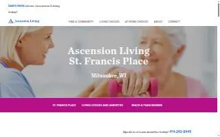 Ascension Living St. Francis Place website