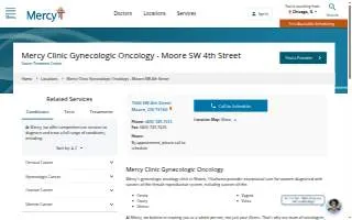 Mercy Clinic Gynecologic Oncology - Moore SW 4th Street website