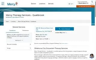 Mercy Therapy Services - Quailbrook website