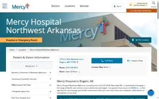 Mercy Hospital Northwest Arkansas website