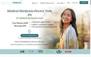 Medical Marijuana Doctor in PA | Telemedicine at The Sanctuary of York website