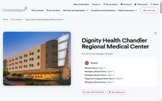 Chandler Regional Hospital website