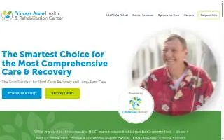 Princess Anne Health & Rehabilitation Center website