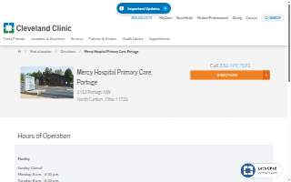 Cleveland Clinic Mercy Hospital Primary Care, Portage