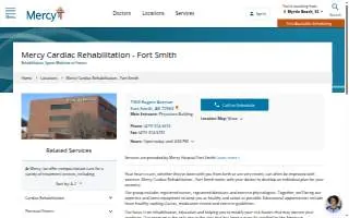 Mercy Cardiac Rehabilitation - Fort Smith website