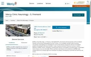 Mercy Clinic Neurology - S. Fremont website