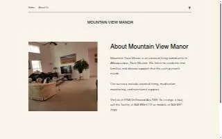 Assisted Living | Mountain View Manor Albuquerque New Mexico website