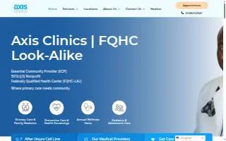 Axis Medical Center website