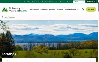 UVM Medical Center Volunteer Services website