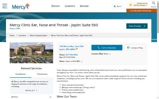 Mercy Clinic Ear, Nose and Throat - Joplin Suite 560