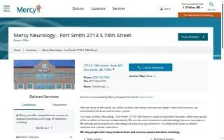 Mercy Neurology - Fort Smith 2713 S 74th Street website