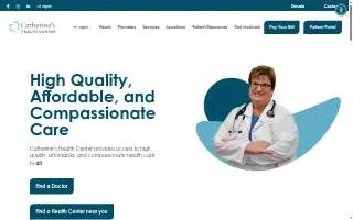 Catherine's Health Center Creston website