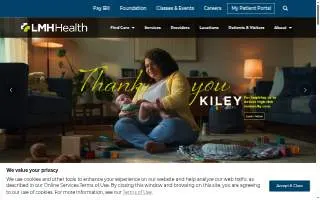LMH Business Health Center website