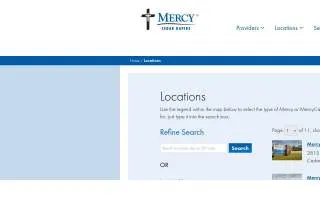 Mercy Medical Park website