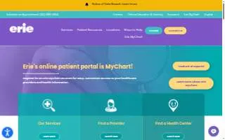 Erie Evanston/Skokie Health Center website