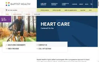 Baptist Health Richmond Heart Care website
