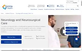 Summa Health Medical Group - Akron Neuroscience website