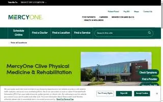 MercyOne Clive Physical Medicine & Rehabilitation of Des Moines website