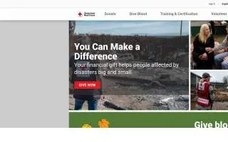 American Red Cross website