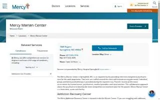 Mercy Marian Center website