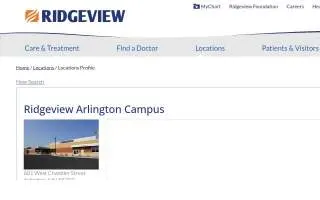 Ridgeview Sibley Medical Center website