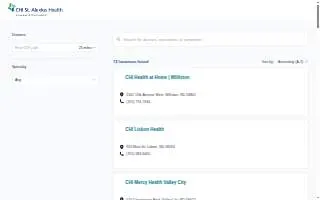 CHI St. Alexius Health Children’s Center - Alex Town website