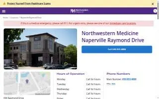 Northwestern Medicine of Naperville website