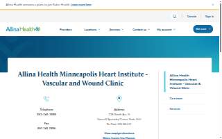 Allina Health Minneapolis Heart Institute – Vascular & Wound Clinic