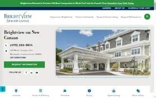 Brightview on New Canaan - Senior Assisted Living & Memory Care website