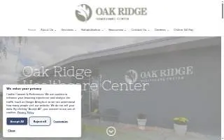 Oakridge Healthcare Center website