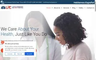 Lotus Primary Care Clinic website