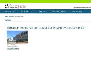 Torrance Memorial Specialty Center website